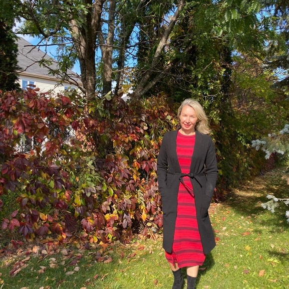 Stripped Maxi Sweater Dress - Picture 8 of 8